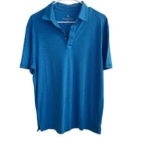 Tommy Bahama Polo Men's S 
Turquoise‎ Golf Short Sleeve Collared Shirt